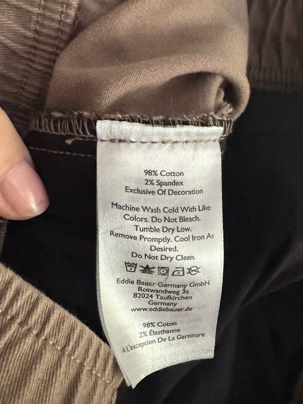 Eddie Bauer Casual Elastic-Waist Pants in Taupe - Picture 9 of 9